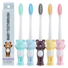 Baby SoBearft-bristled Toothbrush for Children teeth Cartoon Character Bear Training Toothbrushes baby dental care tooth brush