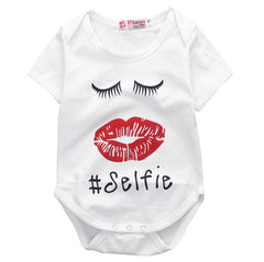 baby summer bodusuit 2016 wholesale cotton newborn infant baby boy girl lips bodysuit outfit clothes