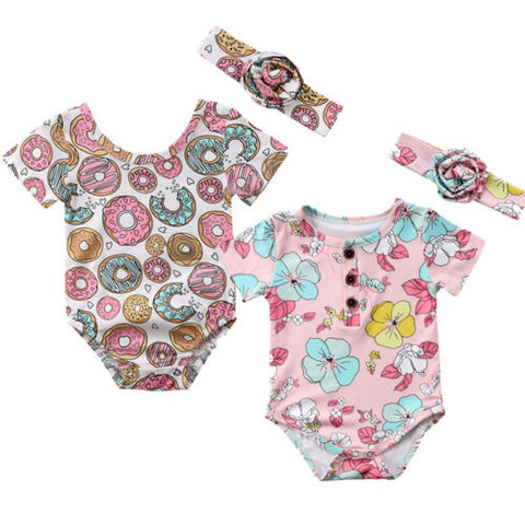 Flower Pink Bodysuits