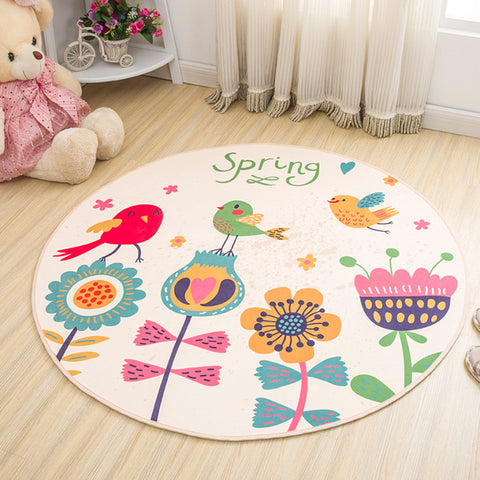 Cute Round Cartoon Rug
