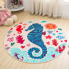 Cute Round Cartoon Rug